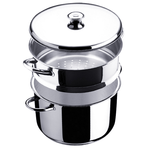 Imagen Olla Vapor acero inox conjunto apta para cualquier tipo de cocina